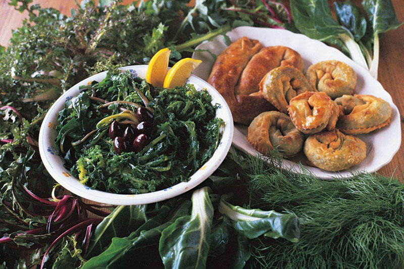 Greens and Herbs of the island of Crete