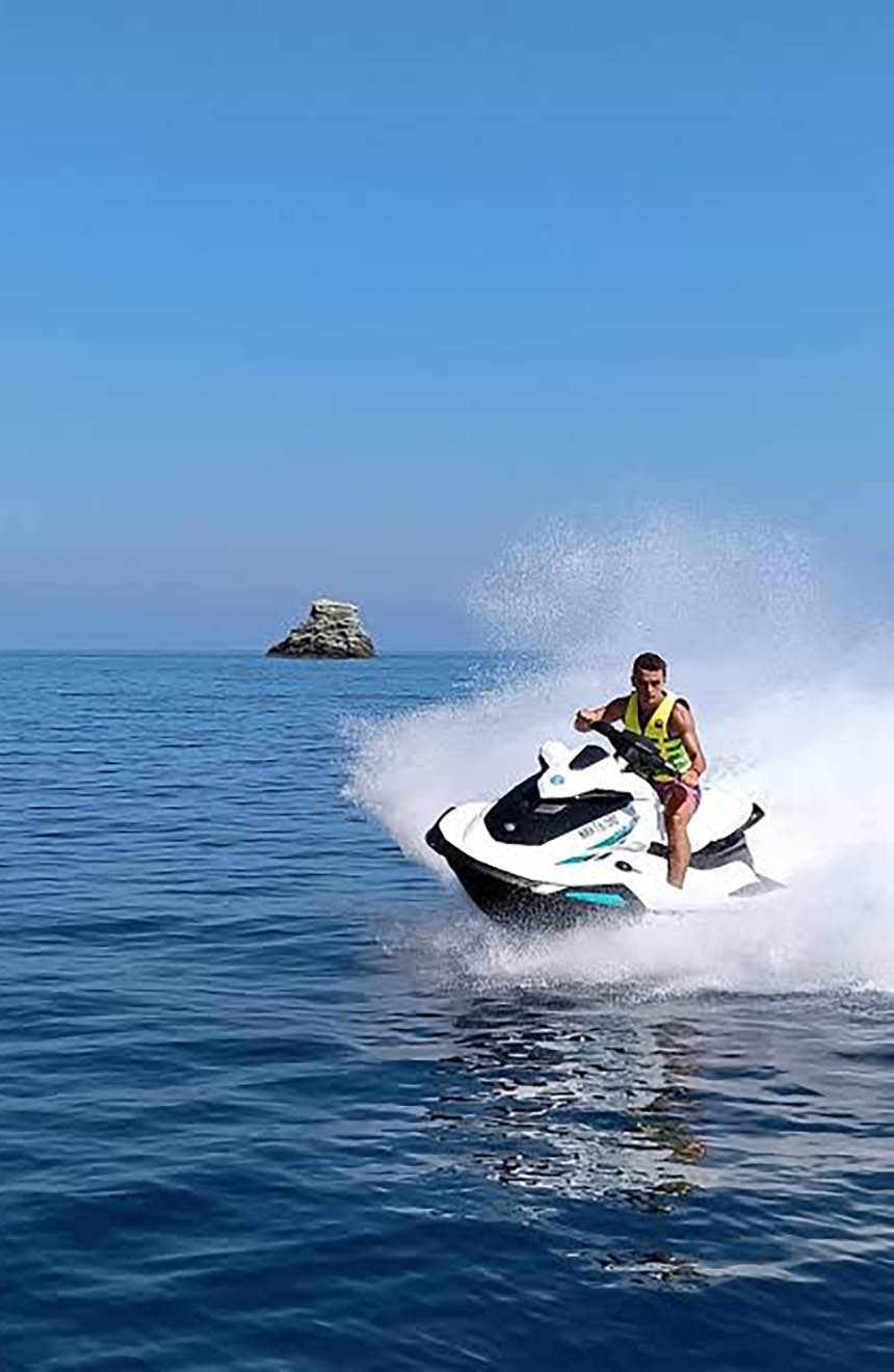 Activities in Agia Pelagia - Things to Do and Places to Visit! 10 JetSki water sports in Agia Pelagia 860x1320 1