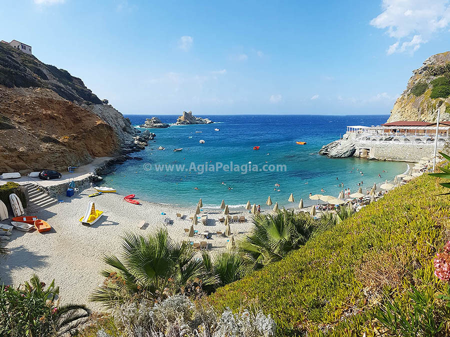 beach of Mades in Agia Pelagia