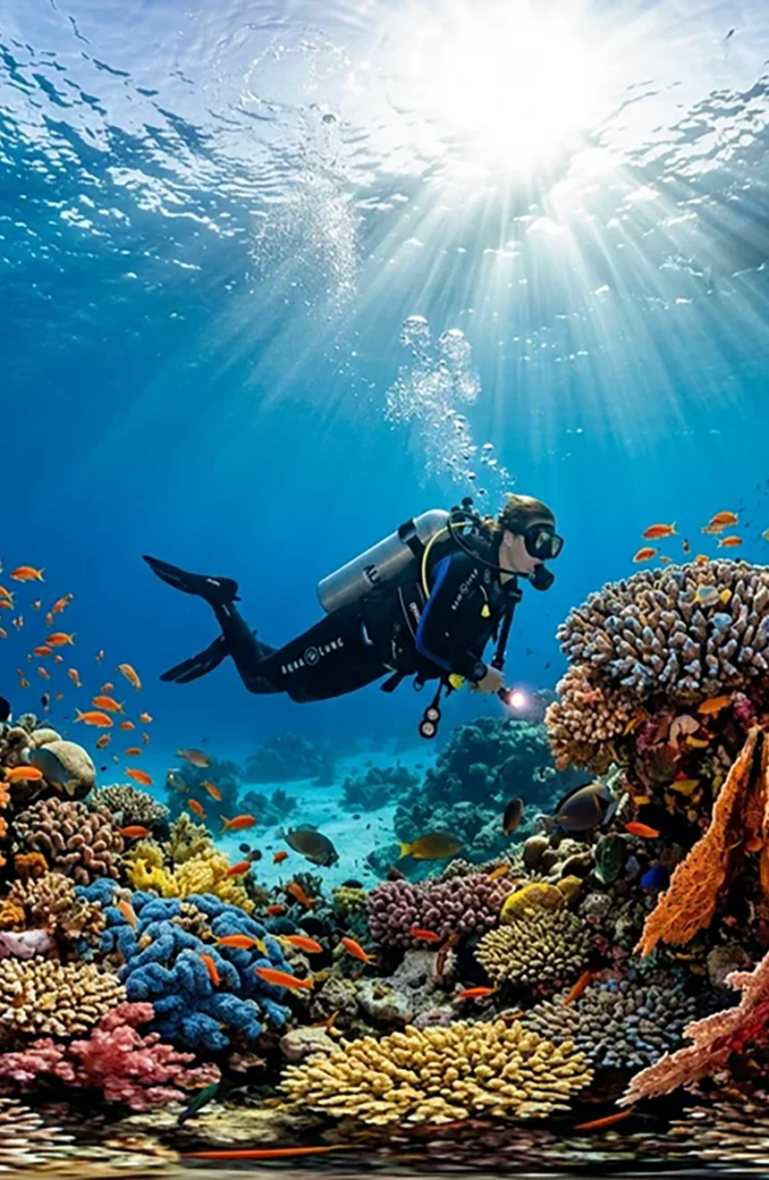 Activities in Agia Pelagia - Things to Do and Places to Visit! 6 Scuba diving in Agia Pelagia Crete 860x1320 1