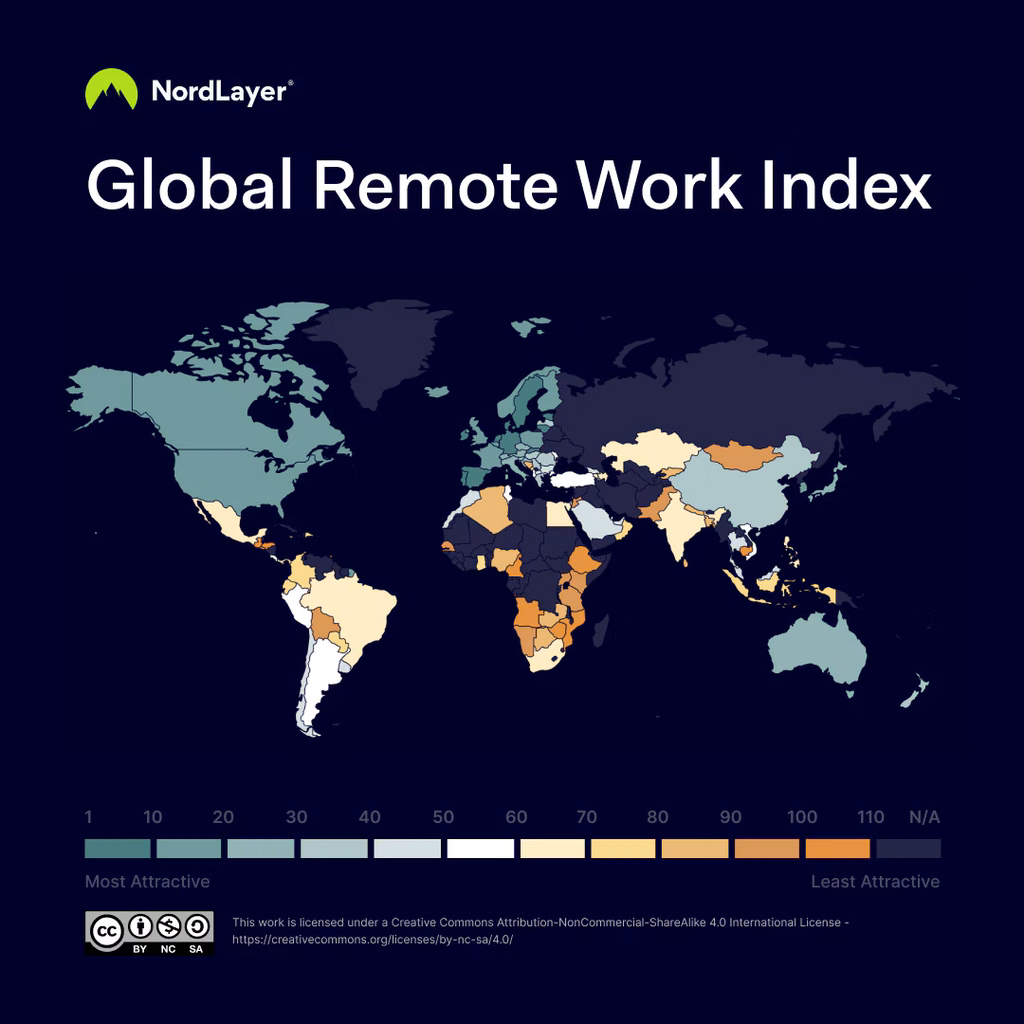 Work Remotely from Crete: A Digital Nomad’s Base in Agia Pelagia - Crete Greece 4 The Global Remote Work Index 2023 ranks the remote working credentials of 108 countries