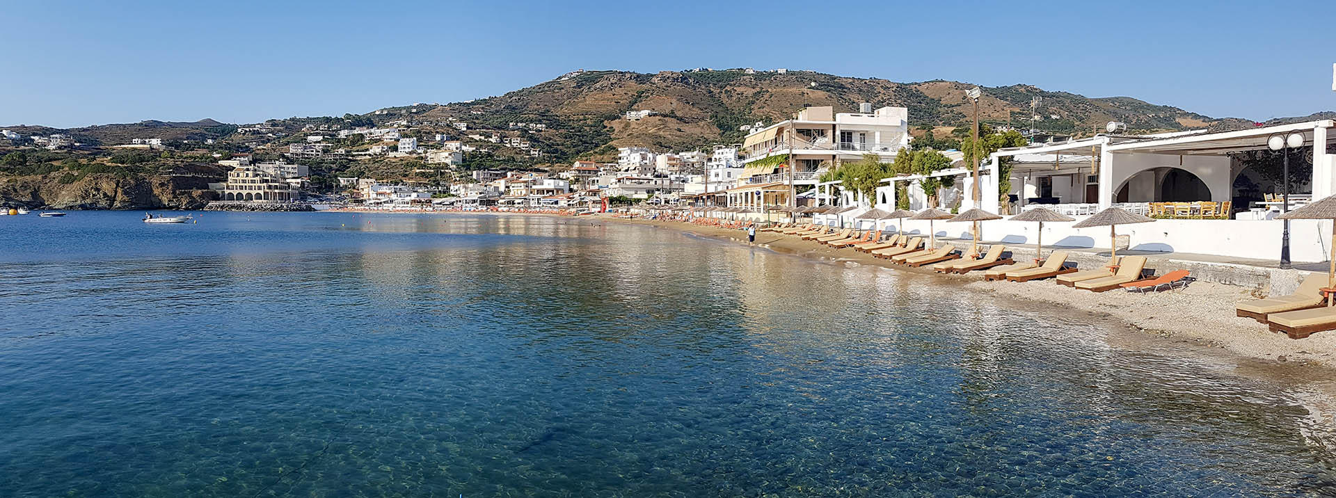 Home 73 early morning swimming at the beach of Agia Pelagia